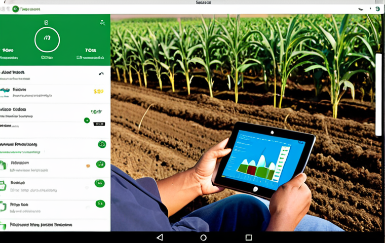 **

A vibrant, modern online learning environment. Depict a farmer using a tablet or laptop in a field, accessing a course on sustainable agriculture techniques. Include visuals of healthy crops, soil analysis tools, and data visualizations displayed on the screen. The overall impression should be one of accessible, high-quality education empowering farmers.

**